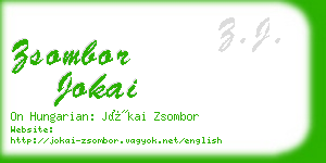 zsombor jokai business card